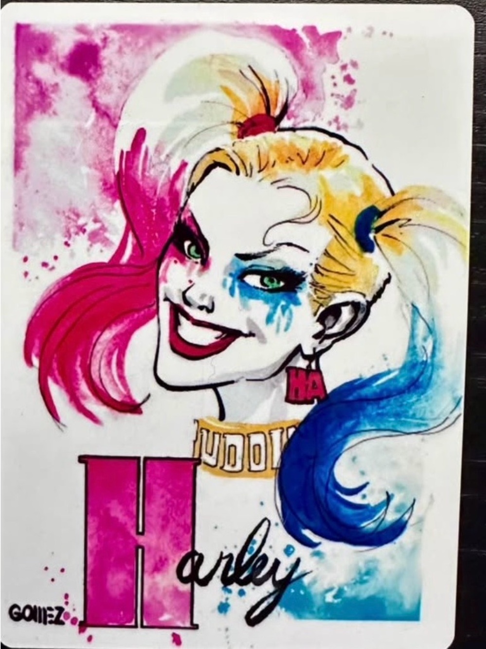 Harley-Inspired Pop Art Metal Card